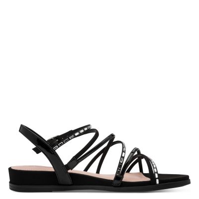 Дамски Равни Сандали TAMARIS - 1-28103-42-043 BLACK GLAM
