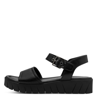 Дамски Равни Сандали TAMARIS - 1-28216-46-003 BLACK LEATHER