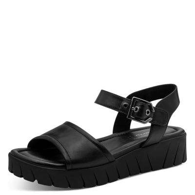 Дамски Равни Сандали TAMARIS - 1-28216-46-003 BLACK LEATHER