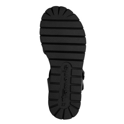 Дамски Равни Сандали TAMARIS - 1-28216-46-003 BLACK LEATHER