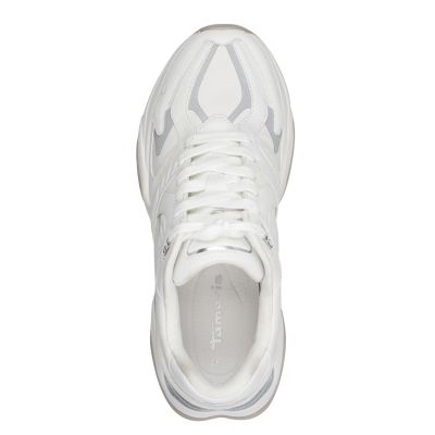 Дамски Сникърс TAMARIS - 1-23882-46-117 WHITE LEATHER