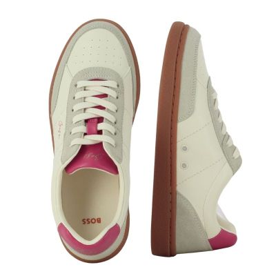 Дамски Сникърс BOSS - 50563385 EVERLYNN TENN PUMF OPEN WHITE