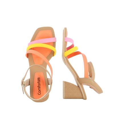 Дамски Сандали На Ток  RAMARIM - 2374402 ROSE/SUN/CORAL/CAQUI