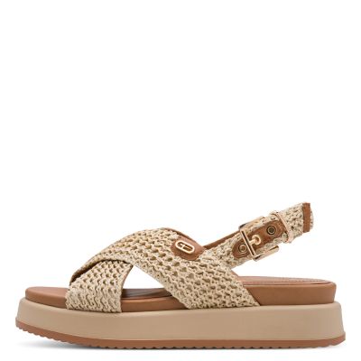 Дамски Сандали На Платформа TAMARIS - 1-28224-46-400 BEIGE