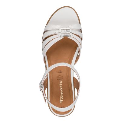 Дамски Сандали На Платформа TAMARIS - 1-28242-46-100 WHITE