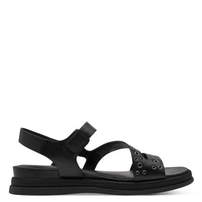 Дамски Равни Сандали TAMARIS - 1-28217-46-003 BLACK LEATHER