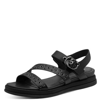 Дамски Равни Сандали TAMARIS - 1-28217-46-003 BLACK LEATHER