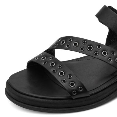 Дамски Равни Сандали TAMARIS - 1-28217-46-003 BLACK LEATHER