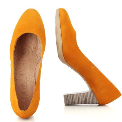 Дамски обувки на ток MODA BELLA - 77/653-amarello