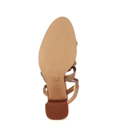 Дамски Сандали На Ток FERRUCCI - 2524002 VACHETA BRONZE