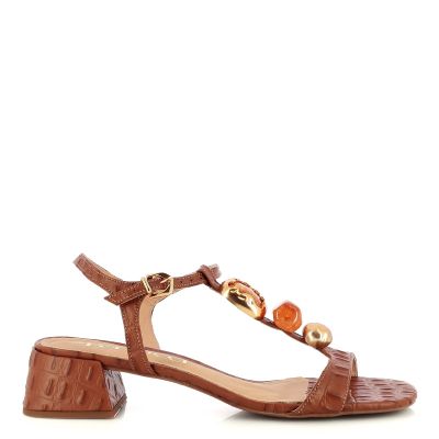 Дамски Сандали На Ток FERRUCCI - 2526004 CROCO CASTOR