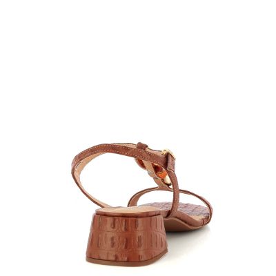 Дамски Сандали На Ток FERRUCCI - 2526004 CROCO CASTOR