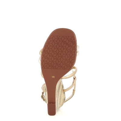 Дамски Сандали На Платформа DONNA ITALIANA - 11967 SALERNO LIGHT GOLD