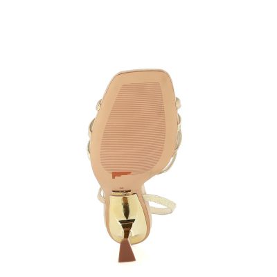 Дамски Сандали На Ток DONNA ITALIANA - 12057 PISA NEW BONE/GOLD