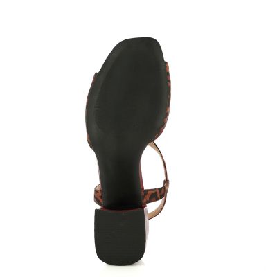 Дамски Сандали На Ток WIRTH - 265 PISA LEOPARD BROWN